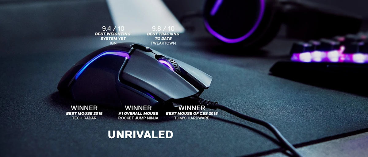 SteelSeries Rival 600 Precision Esports Mouse with Dual Sensor Lift Detection
