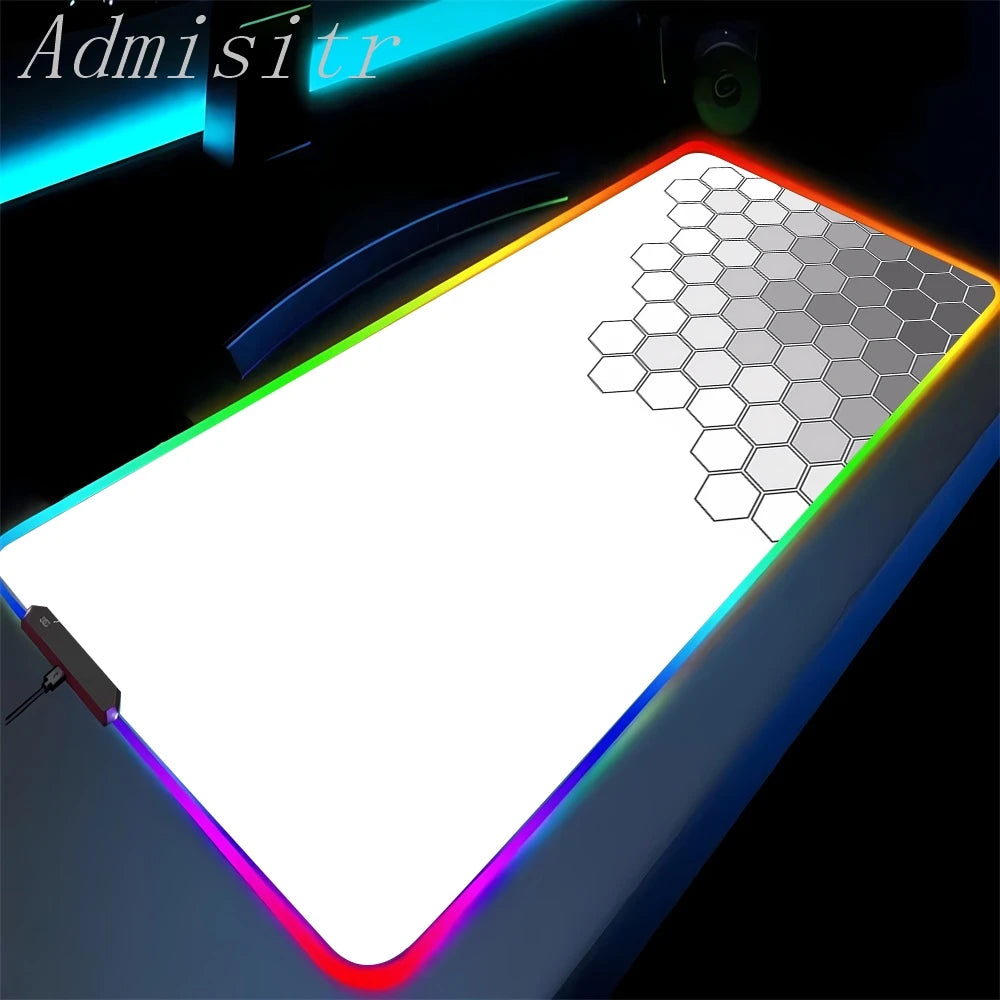 Light pad with colorful border and grid pattern on a dark background