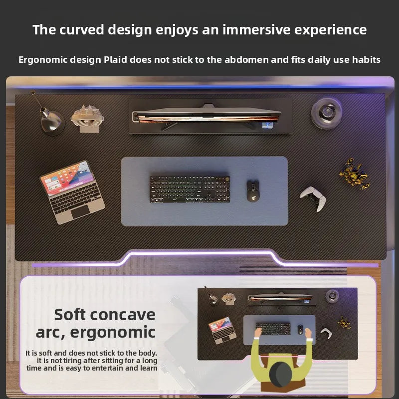 Product with ergonomic design features and text describing its benefits
