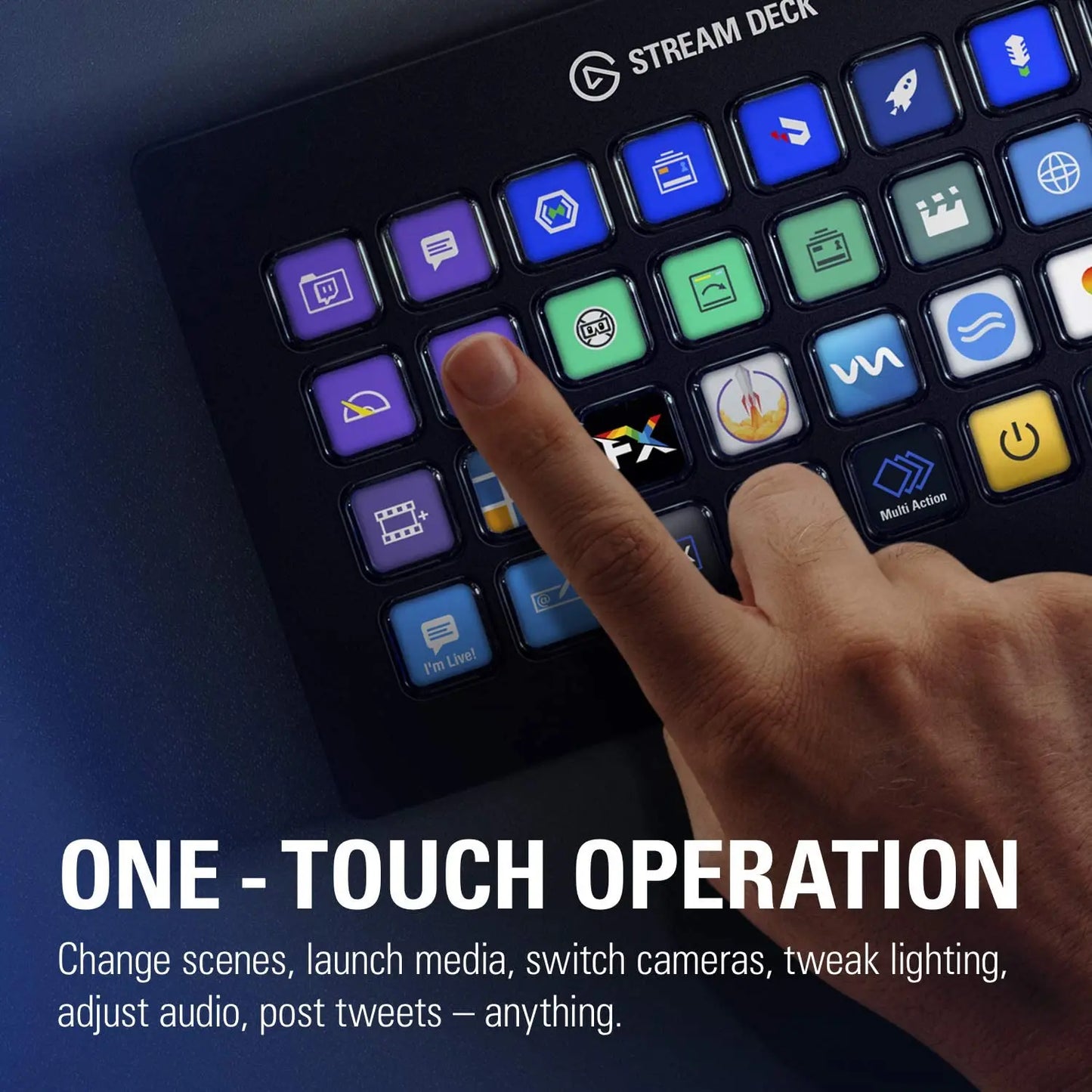 Elgato Stream Deck XL 32-Key Studio Controller - RGB Nest