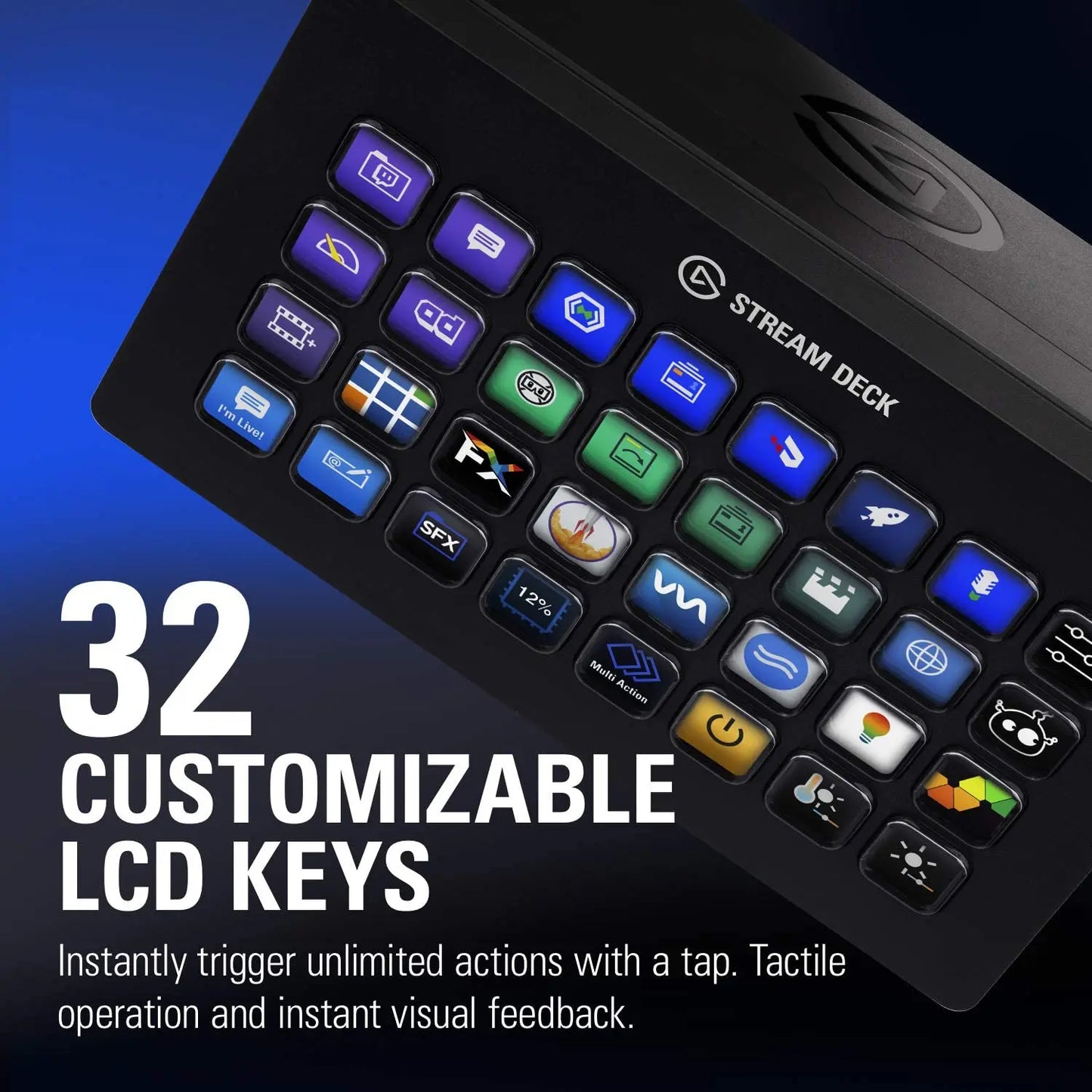 Elgato Stream Deck XL 32-Key Studio Controller - RGB Nest
