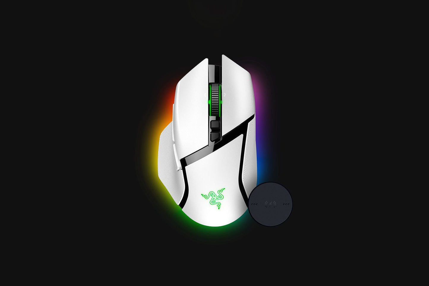 Razer Basilisk V3 Pro + Wireless Charging Puck Bundle - RGB Nest