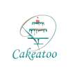 Logo of Cakeatoo with a stylized cake design on a white background