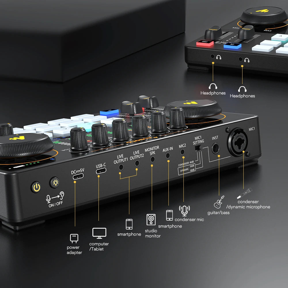 Maono AME2 Podcast Studio - RGB Nest