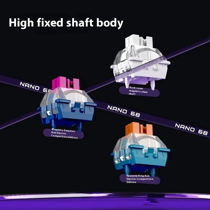 High fixed shaft body components with 'NANO 6B' branding on a black background