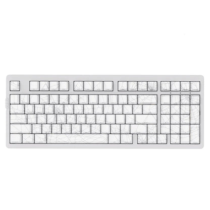 Mechanical keyboard with text 'ZH980 97键机械键盘' on a white background
