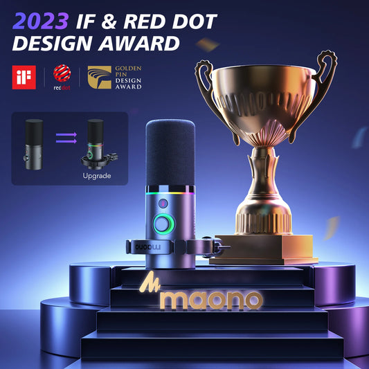Maono PD200XS Dynamic Mic Dual-Mode Podcast Mic - RGB Nest
