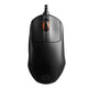 Black gaming mouse with SteelSeries logo on a white background