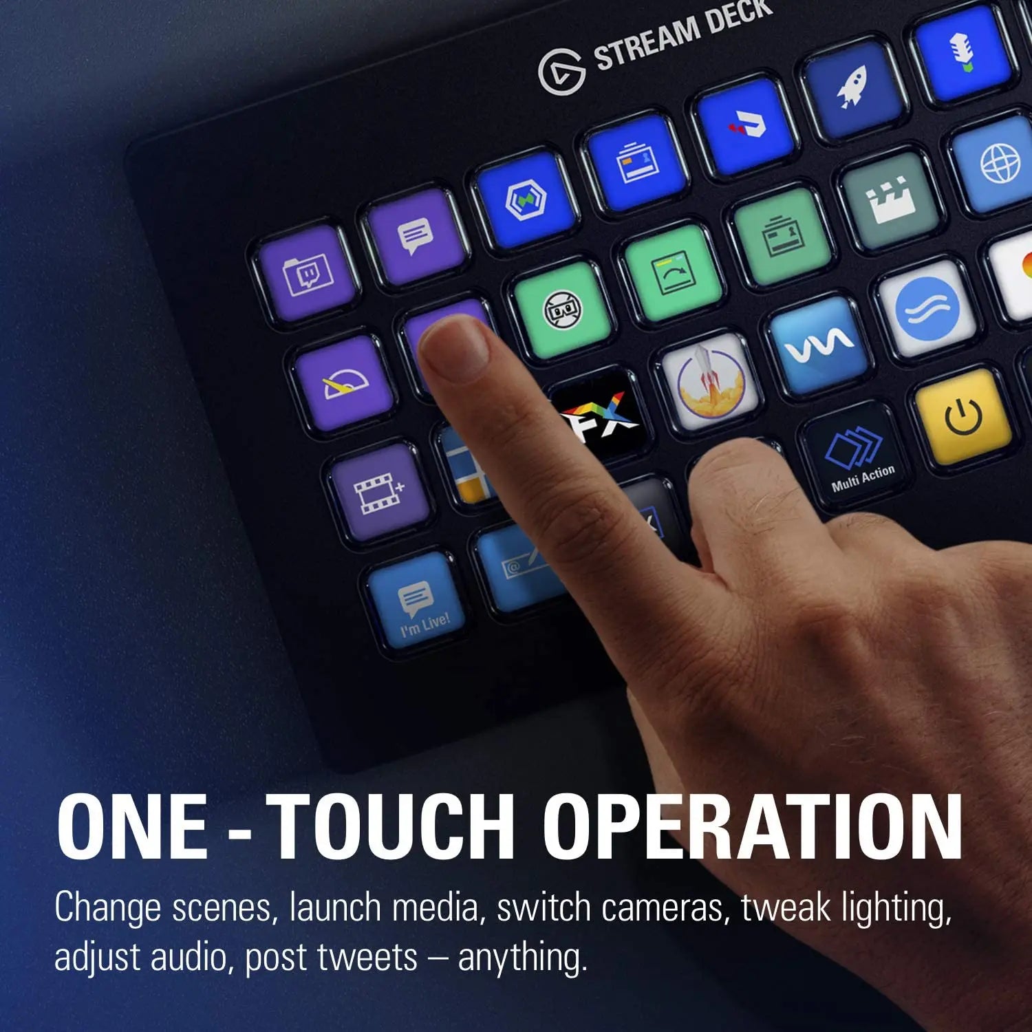 Elgato Stream Deck XL 32-Key Studio Controller - RGB Nest