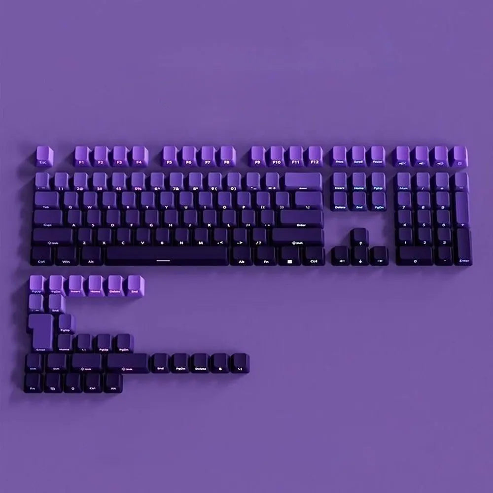 Purple keyboard on a purple background