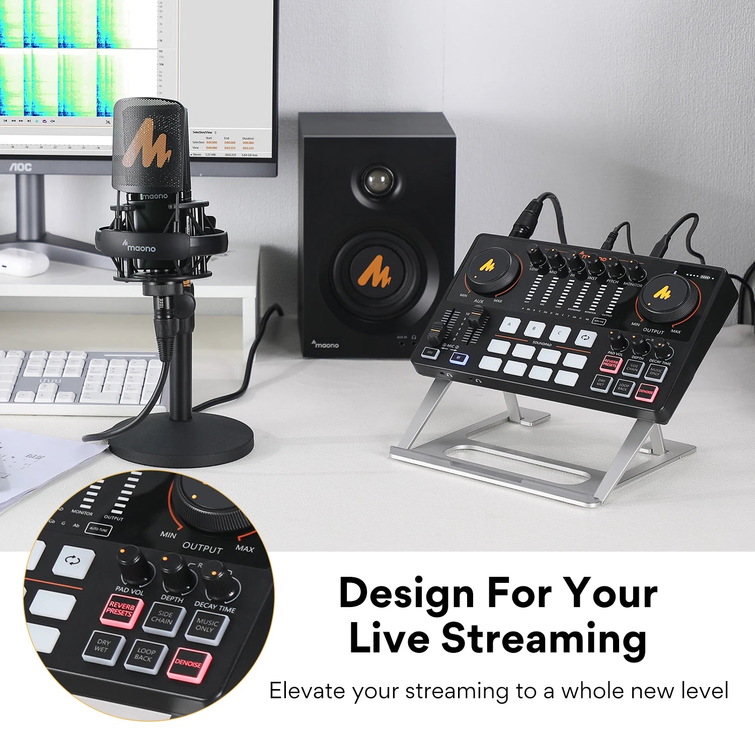 Maono AME2 Podcast Studio - RGB Nest