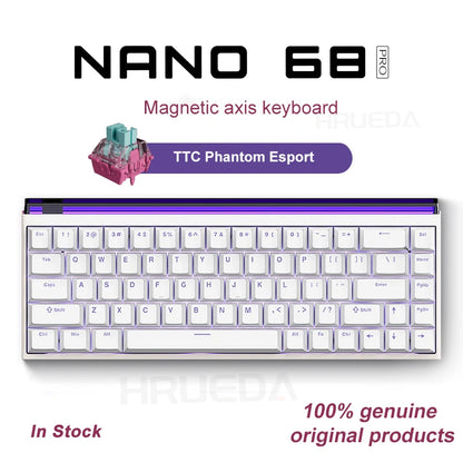 Mechanical keyboard with TTC Phantom Esport component on a white background