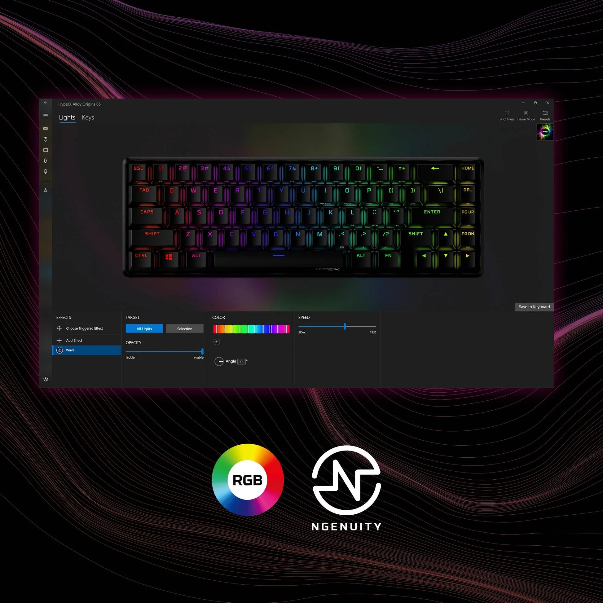 HyperX Alloy Origins 65 - Mechanical Gaming Keyboard - RGB Nest