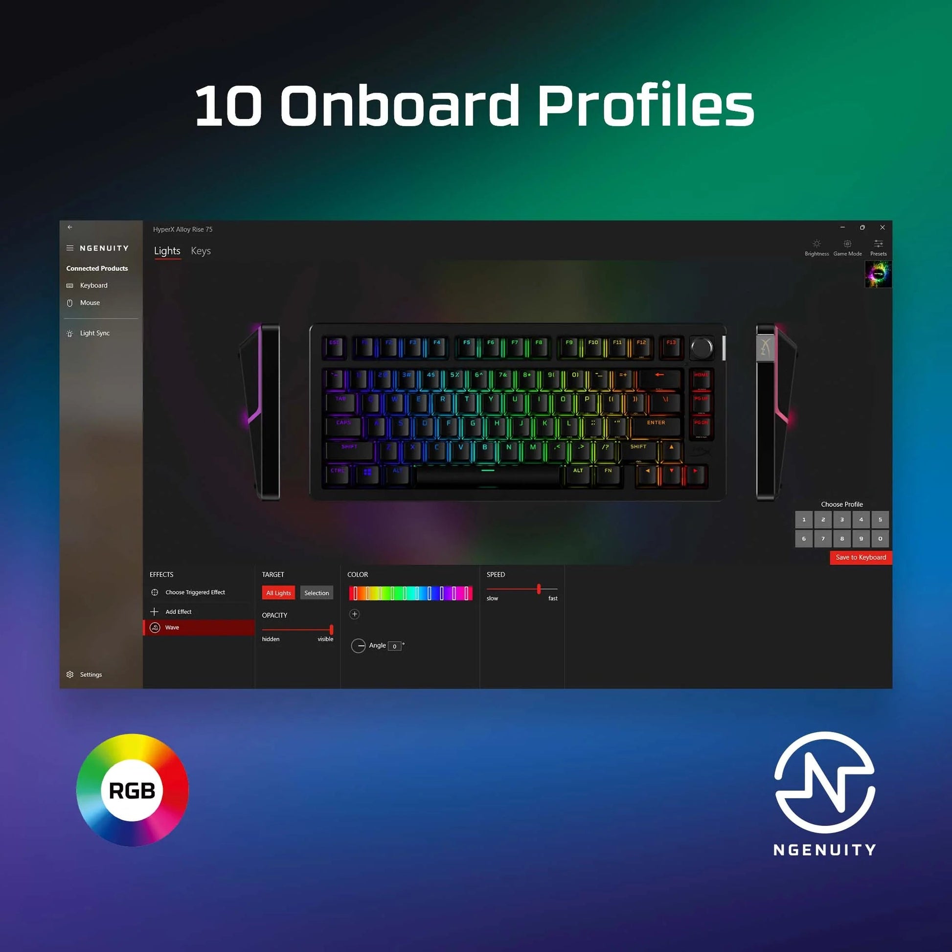 HyperX Alloy Rise Gaming Keyboard 75 - RGB Nest