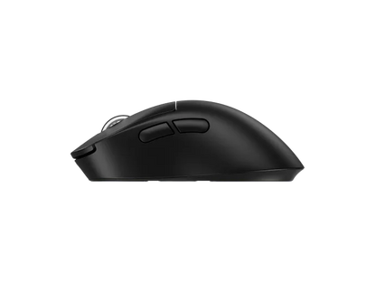 Black computer mouse on a white background