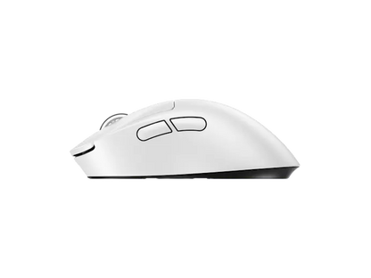 White computer mouse on a white background