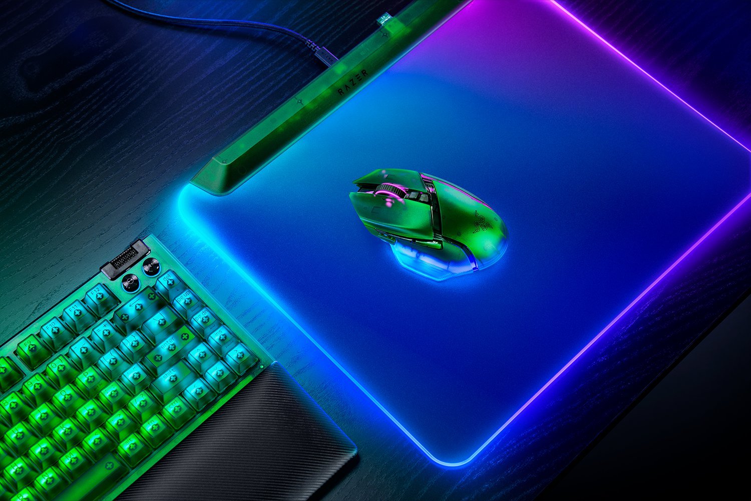 Razer Basilisk V3 Pro 35K Phantom Green Edition - RGB Nest