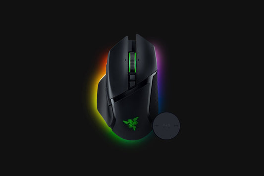 Razer Basilisk V3 Pro + Wireless Charging Puck Bundle - RGB Nest